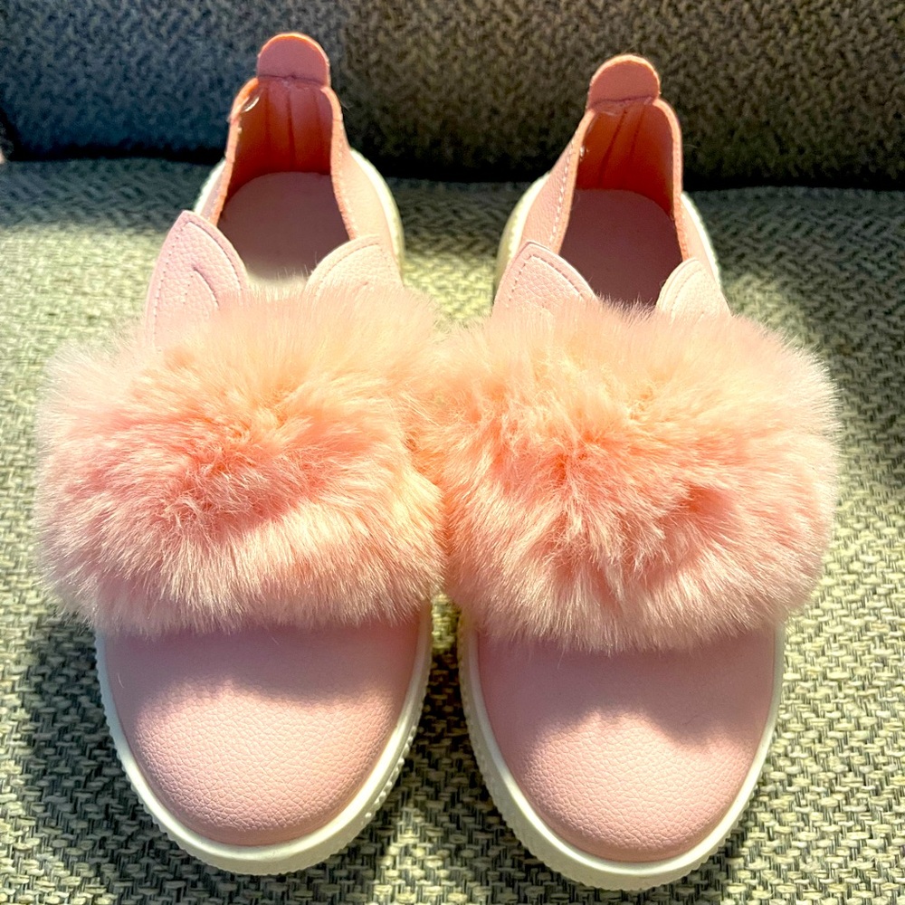 Pink bunny sneakers